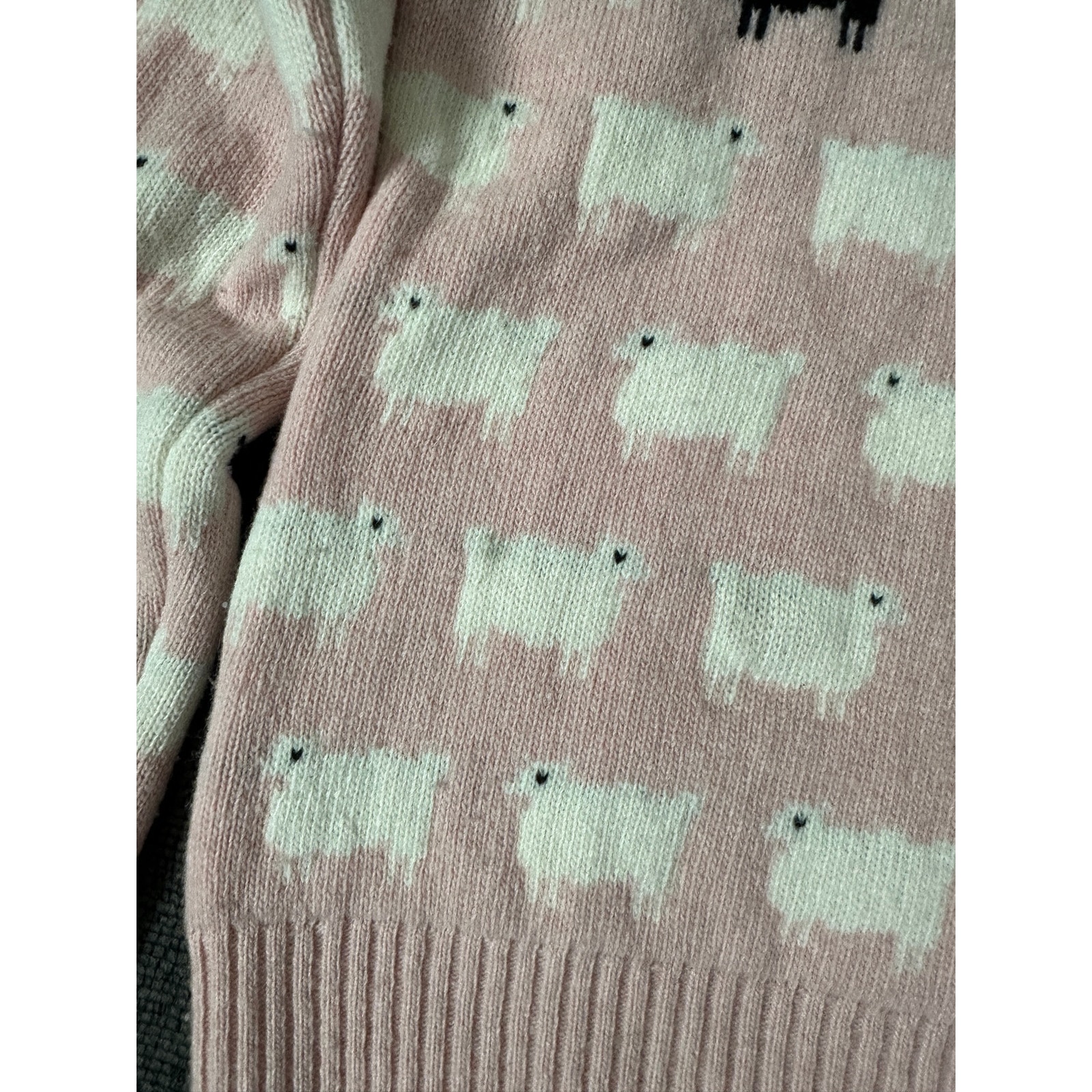 Warm & Wonderful 100% Wool Sheep Sweater Primrose Hill Pink Xs Princess Diana — image 8 of 8